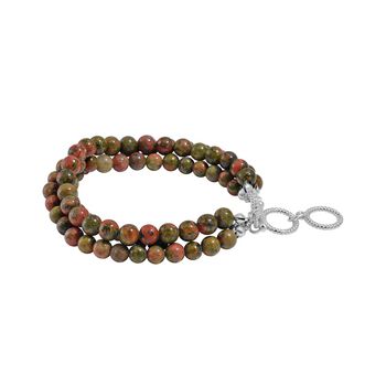 Unakite Armband, 18 cm - 30 ct.