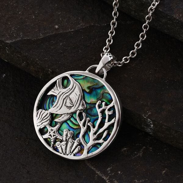 Royal Bali Kollektion- Abalone Muschel Fisch-Anhänger - 1 ct. image number 1