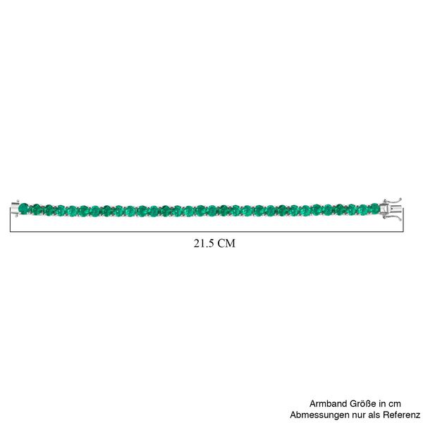 D'Joy Smaragd-Quarz Triplette Armband ca. 20 cm 925 Silber rhodiniert ca. 33,54 ct. image number 5