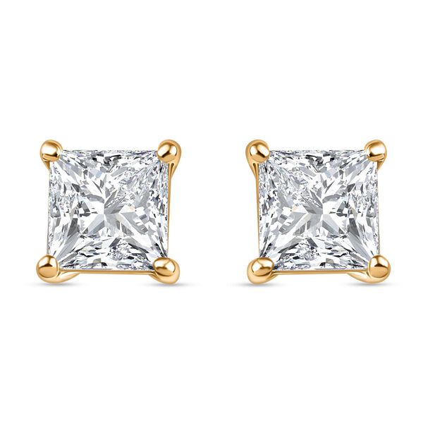 LUXURIANT SGL zertifizierte VS-EF Labor Diamant Ohrringe in 585 Gold - 1 ct. image number 0
