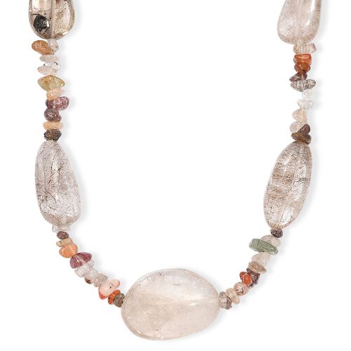 , Multi Rutilated Quartz Halskette ca. 60 cm Edelstahl ca. 470,00 ct. image number 0