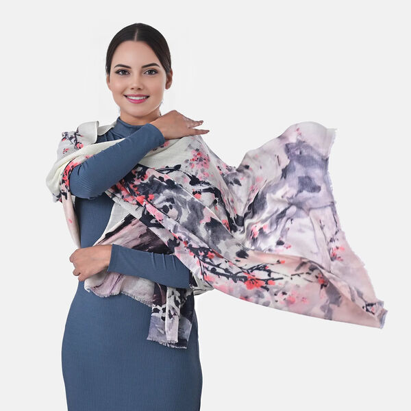 Multi Color Cashmere Wool Scarf image number 1