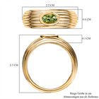 AA Calabar-Turmalin Ringe 925 Silber Gelbgold Vermeil (Größe 21.00) ca. 0.45 ct image number 6