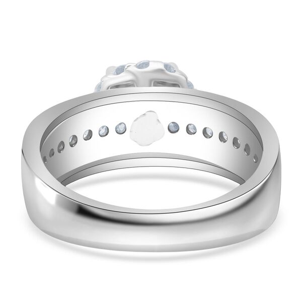 LUSTRO STELLA weißer Zirkonia Solitär-Stil-Ring image number 5