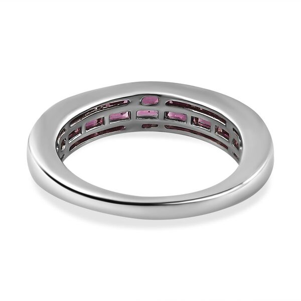 Rhodolith Granat Ringe 925 Silber platiniert (Gr&ouml;&szlig;e 16.00) ca. 1,73 ct image number 6