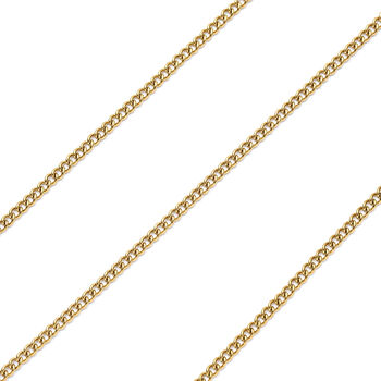 3-lagige Halskette, ca. 40.5 cm, 316L Edelstahl IP-Gold