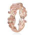 Natürlicher, ungeschliffener rosa Diamant-Ring 925 Silber Roségold Vermeil  ca. 0,19 ct image number 3