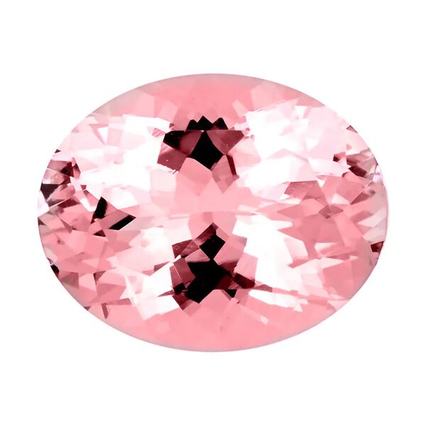 AAAA Rosa Morganit ungefasster Edelstein, Oval- und Facettenschliff - 1,81 ct.
