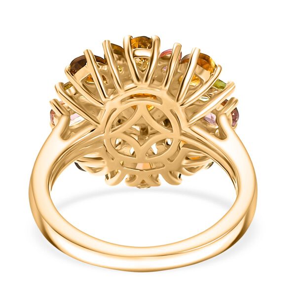 Multi-Turmalin und Zirkon Ring - 2,60  ct. image number 5