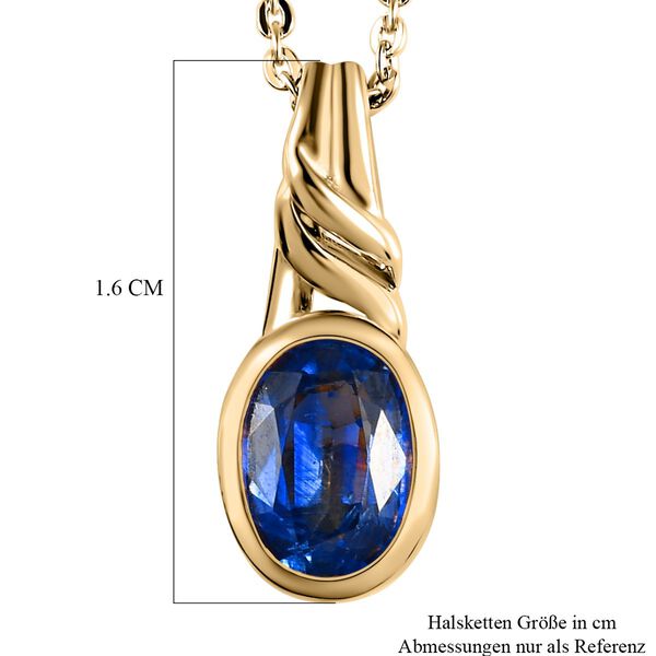 Kaschmir Kyanit Anh&auml;nger mit Kette - 1 ct. image number 6