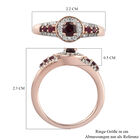 Anthill Granat und Zirkon Ring 925 Silber rosévergoldet  ca. 0,67 ct image number 6
