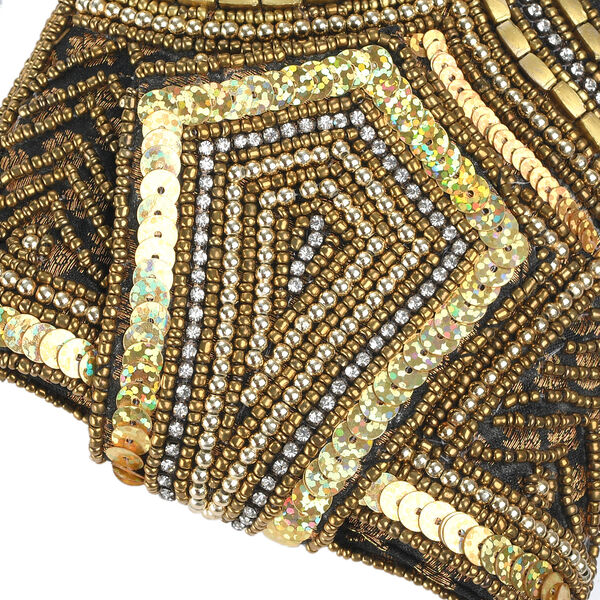 Handgefertigte Handtasche, Schwarz image number 6