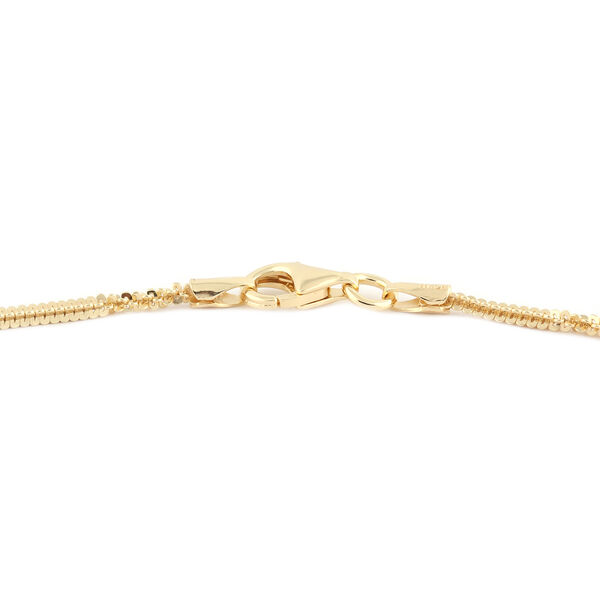 Italienische Alternative Margarita Kette ca. 50 cm 925 Silber vergoldet image number 1
