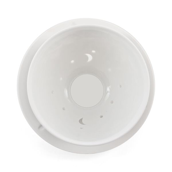 Weihnachts-Windlicht, unglasiertes, wei&szlig;es Porzellan mit LED, 10 cm, Weihnachtsdorf image number 6