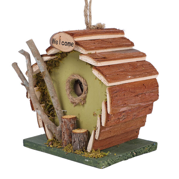 Handgefertigtes Vogelhaus aus Naturholz und MDF image number 2