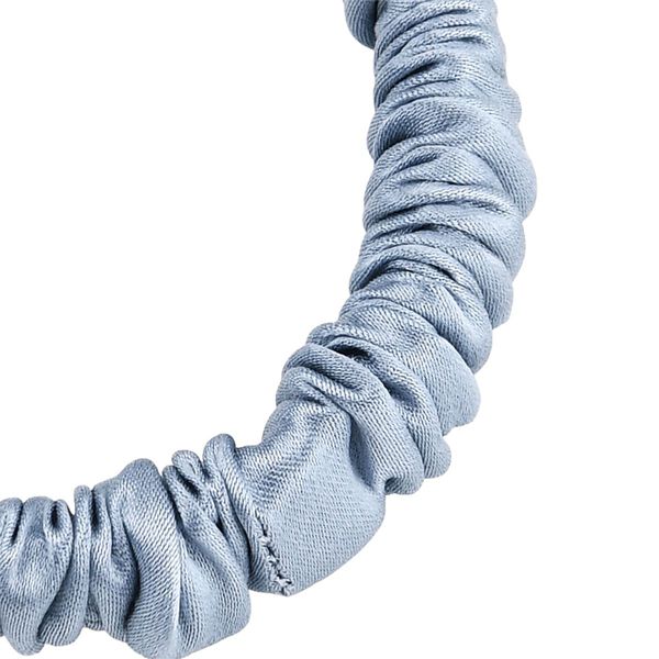 LA MAREY 2er-Set Scrunchies aus 19mm 100% Maulbeerseide, Grau image number 5