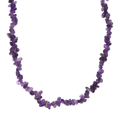 Afrikanischer Amethyst Halskette 76 cm ca. 157.00 ct