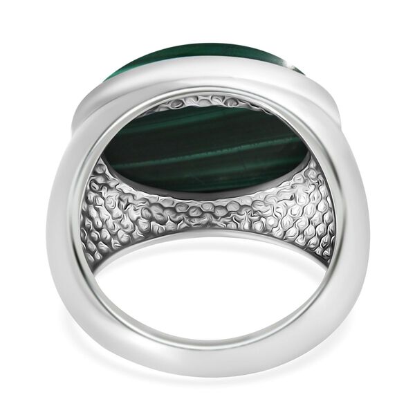 2er Set - Malachit Ring und Anh&auml;nger, Gr&ouml;&szlig;e (16.00), 316L Edelstahl ca. 30.00 ct image number 7