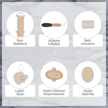 &Ouml;ko Badeset aus 6 Teilen