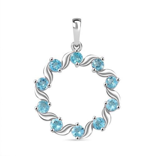 D’joy AA Betroka Blauer Apatit Anhänger 925 Silber rhodiniert ca. 1,33 ct. image number 0