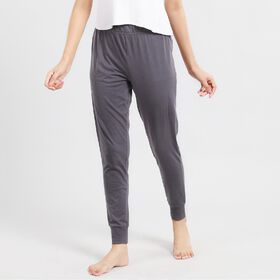 Elastische, eng anliegende Damenhose, Größe M, Grau