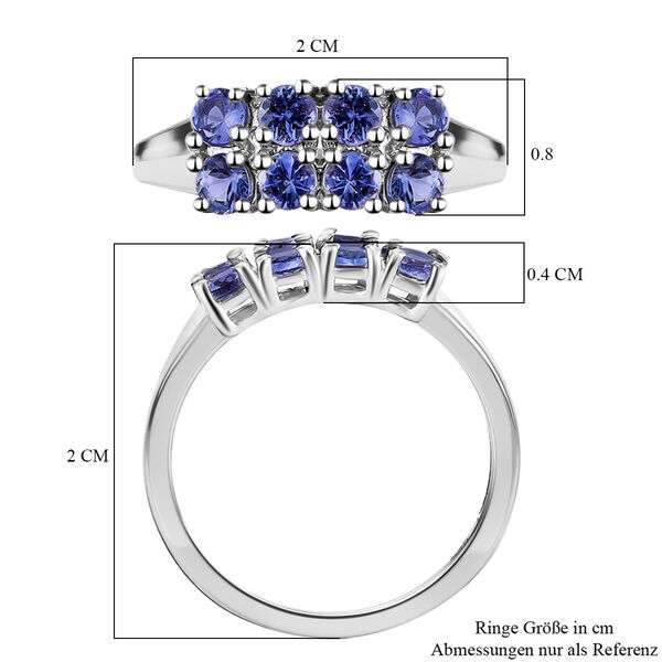 Tansanit Cluster Ring - 0,87 ct. image number 7