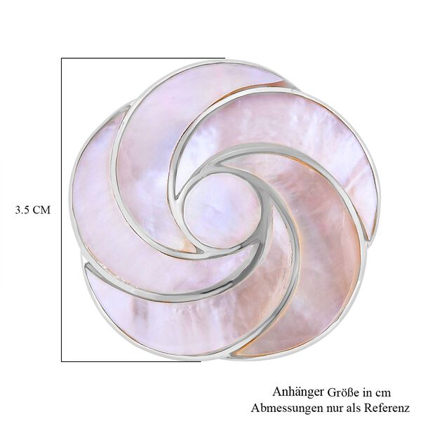 Royal Bali Kollektion- Perlmutt Rosen Anh&auml;nger image number 5