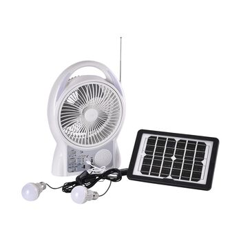 Mini Solarventilator mit LED Lichtern