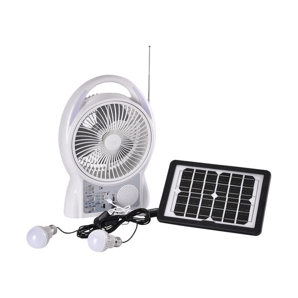 Mini Solarventilator mit LED Lichtern