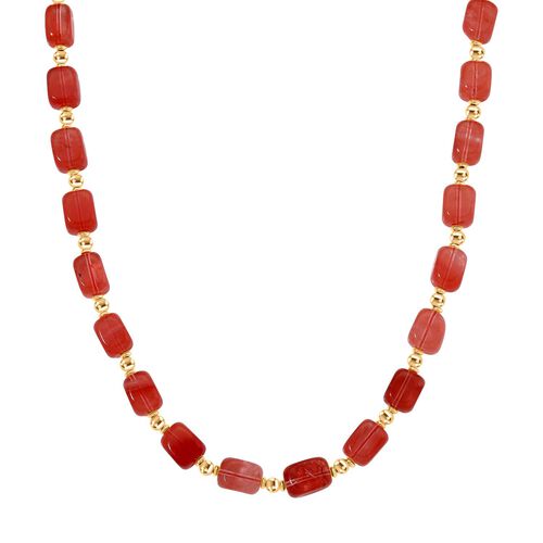 Kirsche Quarz Halskette ca. Flexibles cm Standard gelb vergoldet ca. 300,00 ct. image number 0