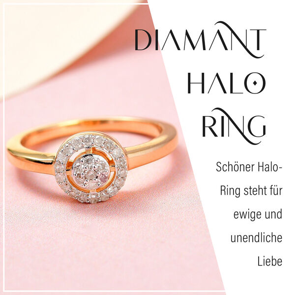 Diamant Halo Ring - 0,20 ct. image number 15