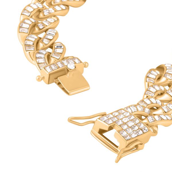 Wei&szlig;es Kristall-Armband ca. 18.5 cm image number 2