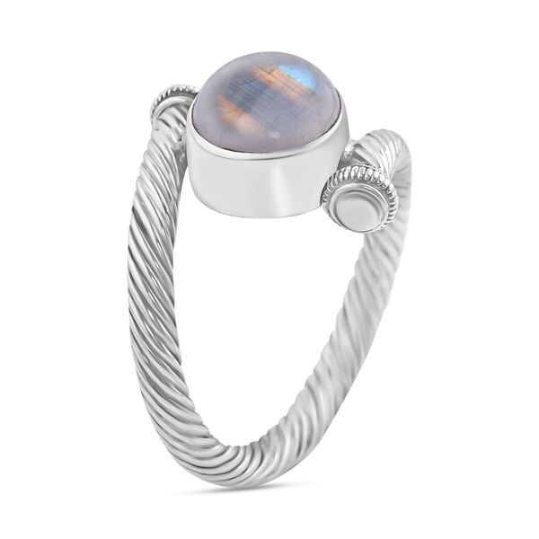 Royal Bali Kollektion- Regenbogen Mondstein Ring - 5,85 ct. image number 3