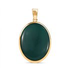 Verde Onyx Anhänger Messing ca. 68.32 ct