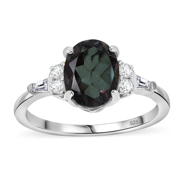 Alexandrit Quarz Triplette Schmuckset 925 Silber rhodiniert ca. 6,94 ct. image number 3