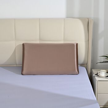 Serenity Night Kopfkissen aus Memory-Schaum mit k&uuml;hlendem Bezug, 70&times;40&times;10cm, Braun