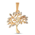 Diamant Baum-des-Lebens-Anhänger in Silber image number 0