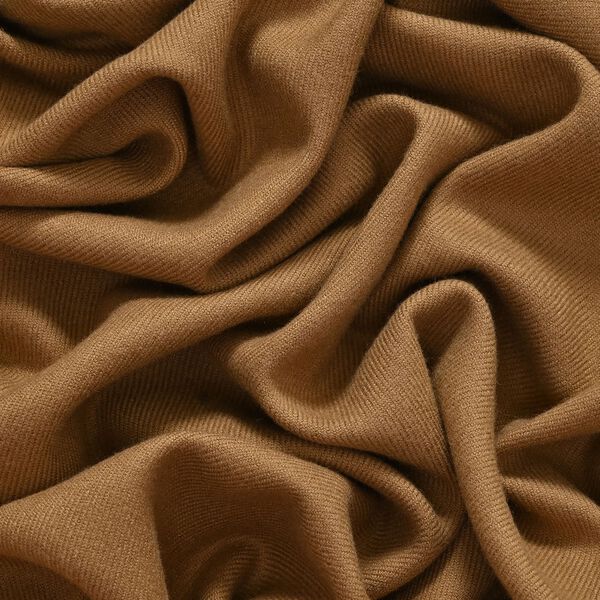 Supersoft Doppelgewebter Schal mit Fransen, Kamel image number 6