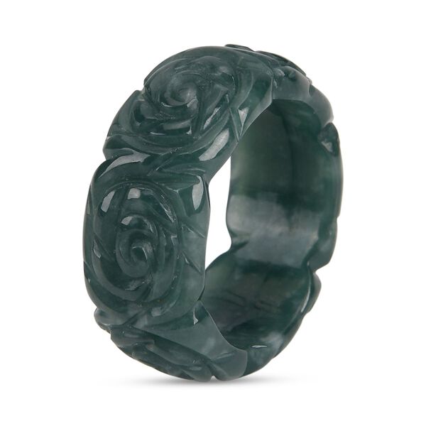 Nat&uuml;rlicher Olmek Jadeit Ring (Gr&ouml;&szlig;e 16.00) ca. 35,00 ct. image number 3