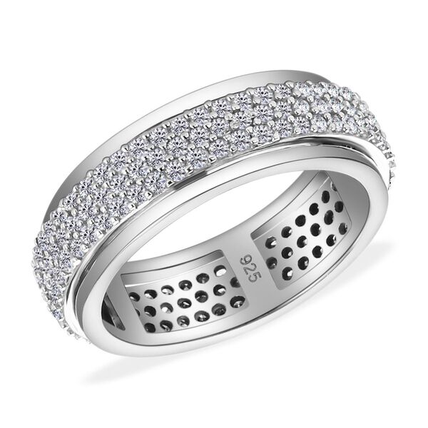 Luxus Diamant Anti-Stress Spinning Ring - 1 ct. image number 7