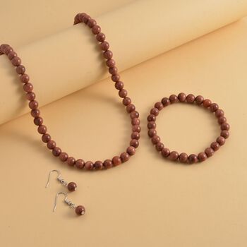 3er-Set - Goldenes Sandstein-Schmuckset - 323,50 ct.