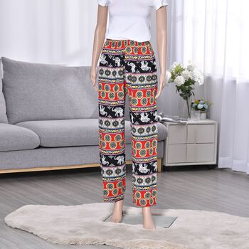 Hose f&uuml;r Damen, Rosa und schwarz