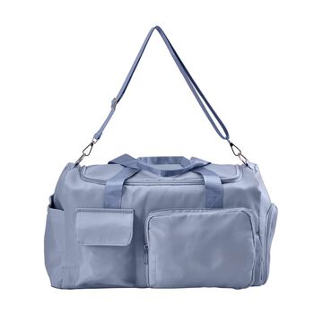 Reisetasche mit vielen F&auml;chern aus wasserfestem Nylon, blau