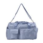 Reisetasche mit vielen Fächern aus wasserfestem Nylon, blau