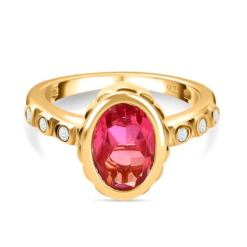 Sunset Triplett Quarz und Zirkon Ring - 2,59 ct. image number 0