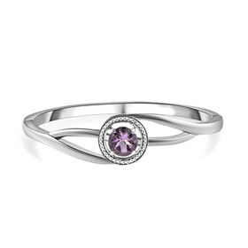 AAA Rose De France Amethyst Armreif, ca. 19 cm Edelstahl ca. 3.44 ct