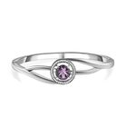 AAA Rose De France Amethyst Armreif, ca. 19 cm Edelstahl ca. 3.44 ct