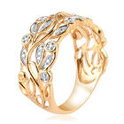 Diamant Ring 925 Silber 585 Vergoldet image number 4