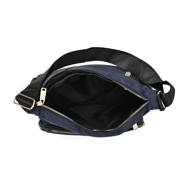 Oxford Bauchtasche, dunkelblau image number 6