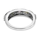 Mehrfarbiger Turmalin, Weißer Zirkon Ring 925 Silber platiniert (Größe 17.00) ca. 1.12 ct image number 5